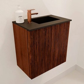 Mondiaz Joya 40cm toiletmeubel ruby met wastafel faye rechts 1 kraangat urban