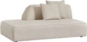 Linker Divanmodule Voor Gestoffeerde Modulaire Bank Cardea Bouclé Crèmebeige - Sklum