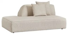 Linker Divan Voor Modulaire Bank In Cardea Bouclé Stof Crèmebeige Boucléstof - Sklum