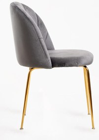 Laget Goud Fluwelen Stoel