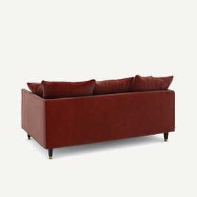 3-zits compacte fluwelen zetel, Lazare