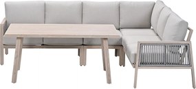Garden Impressions San Capri lounge dining set 7-delig links - light oak aluminium