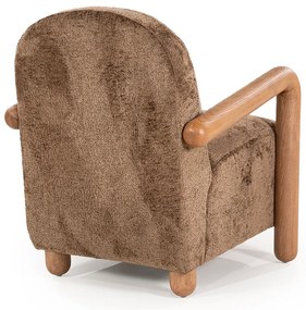 By-Boo Retrova Fauteuil Met Hout Bruin