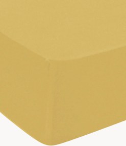 Katoenensatijnen hoeslaken Uni voor boxspring