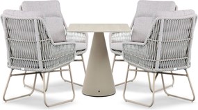Tuinset 4 personen 707 cm Rope Zand/Beige Lifestyle Garden Furniture Vicente/Serino
