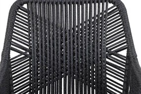 Tuinstoel Aluminium/wicker Grijs-antraciet Coco Vedra