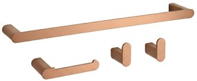 Badkameraccessoireset Mati Brush Copper 4-delig