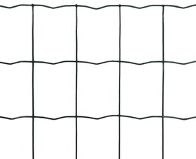 vidaXL Euro hek 10x0,8 m staal groen