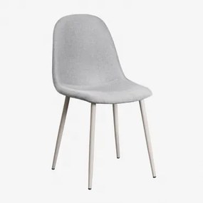 Set Van 2 Glamm Eetkamerstoelen Grijs – Taupe – Koel & Linnen Grijs – Beton & Lino - Sklum