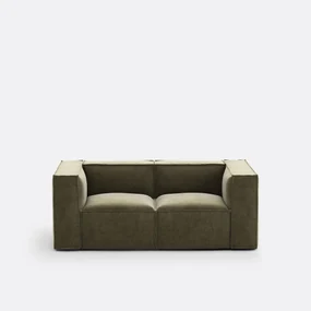2-zits modulaire bank van vintage ribfluweel, Seven