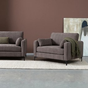 Fauteuil Grijsbruin Stof