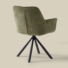 Groene Eetkamerstoel Met Stiksels