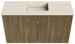 Mondiaz Joya DLux 70cm toiletmeubel dusk met wastafel faye midden 1 kraangat meli