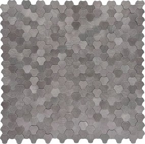 Zelfklevende Mozaïektegels Metaal | Driepas 3D Antraciet | 30,5×29,6 cm | Keuken, Bad &amp; WC