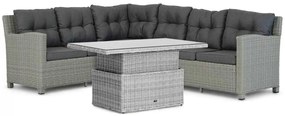 Dining Loungeset 5 personen Wicker Taupe  Garden Collections Seaton/Hamilton