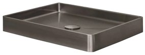 Qisani Vanity opbouw wastafel 52x41x7cm gunmetal