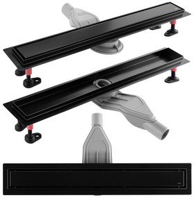 Lineaire afvoer REA Neox Superflow Black 70