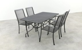 Royal Garden Balero stapelbare tuinset strekmetaal 160x90 cm.