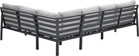 Garden Impressions Denver loungeset 4-delig rechts – donker grijs