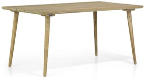 Dining Tuintafel rechthoekig 160 x 90 cm Teak Old teak greywash Julia