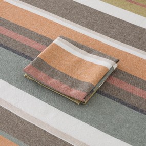 Tafelkleed met strepen van gewassen geweven katoen Antika