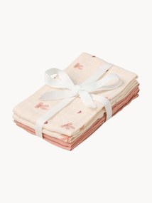 Babymousseline doekjes Bows van biokatoen, set van 4