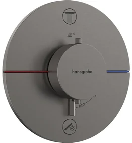 Hansgrohe Showerselect Comfort S thermostaat - inbouw - 2 functies - black chrome 15554340