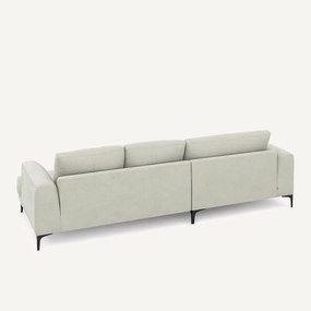 XL longchair links in stonewashed fluweel, MARSILE