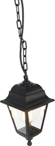 Klassieke buiten hanglamp zwart IP44 - Capital