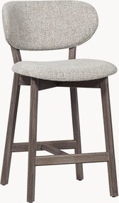 Gestoffeerde barstoel Udar van eikenhout