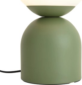 Hotel chique tafellamp groen met opaal glas - Pallon Trend
