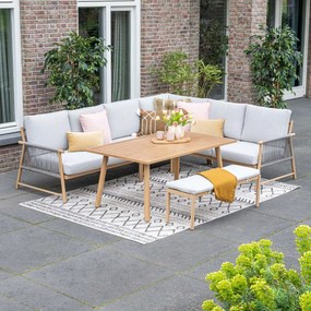 Garden Impressions Hannie sportbank 120cm - light teak look