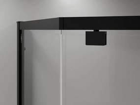 Mexen Exo-R vijfhoekige douchecabine 90 x 90 cm, transparant, zwart - 812-090-090-70-00