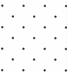 Noordwand Fabulous World Behang Dots wit en zwart 67105-3