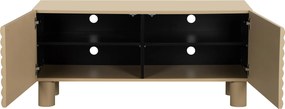 Mat Tv-meubel Met Strepen Zand 120 Cm - 120x40x55cm.