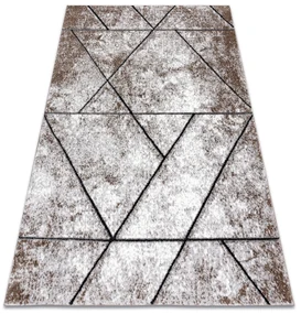 Tapijt modern COZY 8872 Wall, geometrisch , drieho  - Structureel,  twee poolhoogte , bruin