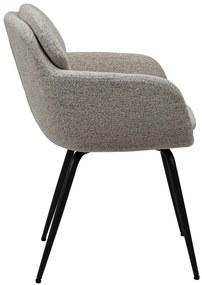 GEORGIA Beige Latte (stof Monza 60) - MODERNE GESTOFFEERDE DRAAISTOEL VOOR WOONKAMER/EETKAMER/LOFT KANTOOR