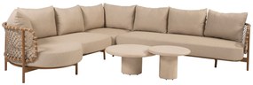 Hampton Martinique modulaire hoek loungeset 5 delig mortex amber 4 Seasons Outdoor