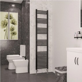 Eastbrook Wendover handdoekradiator 40x180cm 570W zwart glans