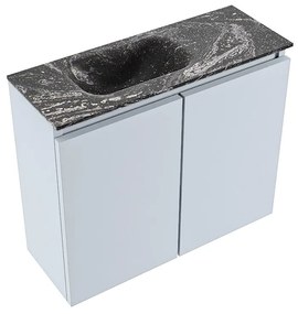 Mondiaz Ture DLux toiletmeubel 60cm clay met wastafel lava links zonder kraangat