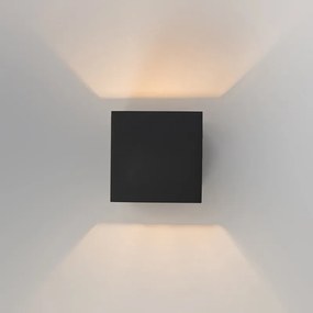 Set van 2 Moderne wandlampen zwart - Transfer Modern G9 vierkant Binnenverlichting Lamp