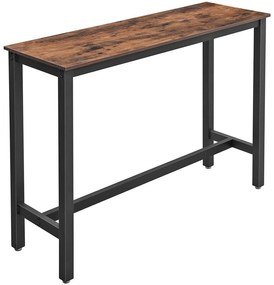 Nancy's Vega Bartafel - Vintage Keukentafel – Keuken Bartafels - Hoog Bureau - Industrieel - Hout & Metaal - 120 x 40 x 100 cm