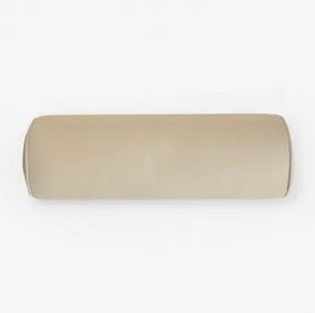 Cilinderkussen 15x50 Cm In Somalia-stof Tapioca Beige - Sklum