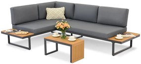 Burgos Garden Point aluminium tuinhoek antraciet