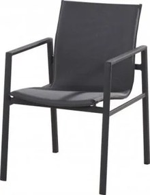 4 Seasons Outdoor Albion stackable dining chair Anthracite  Tuinstoel     weerbestendig