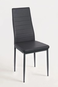 Set 4 Lauter Kunstlederen Stoelen