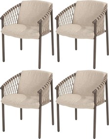 Allora dining tuinstoel terre 4 Seasons Outdoor set van 4