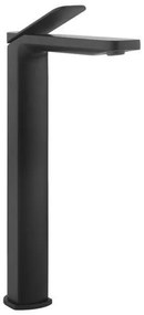 Crosswater Glide II Wastafelkraan opbouw - hoog - hendel - mat zwart GD112DNM