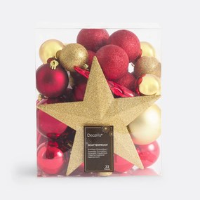 Doos van 33 Kerstballen Caspar