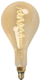 E27 dimbare LED lamp spiraal filament PS160 Smoke 3W 200 lm 2100K